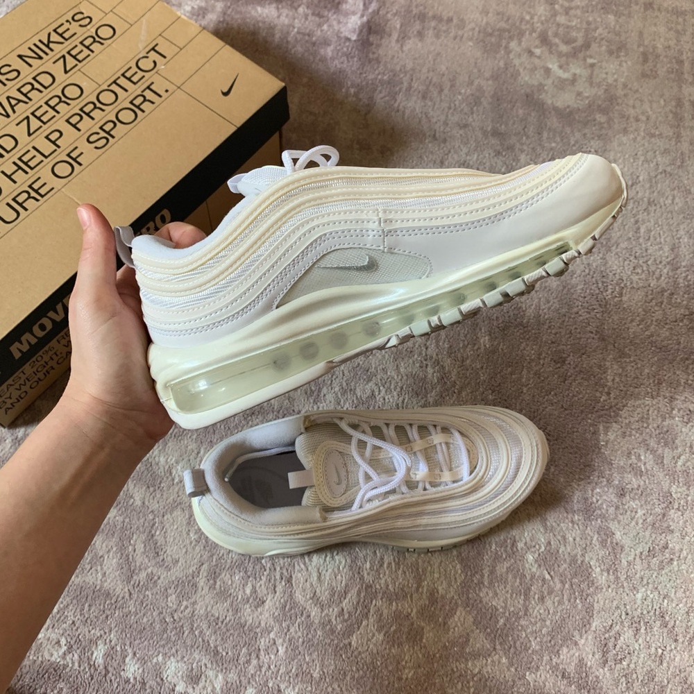 NEW NIKE AIR MAX 97 ALL WHITE